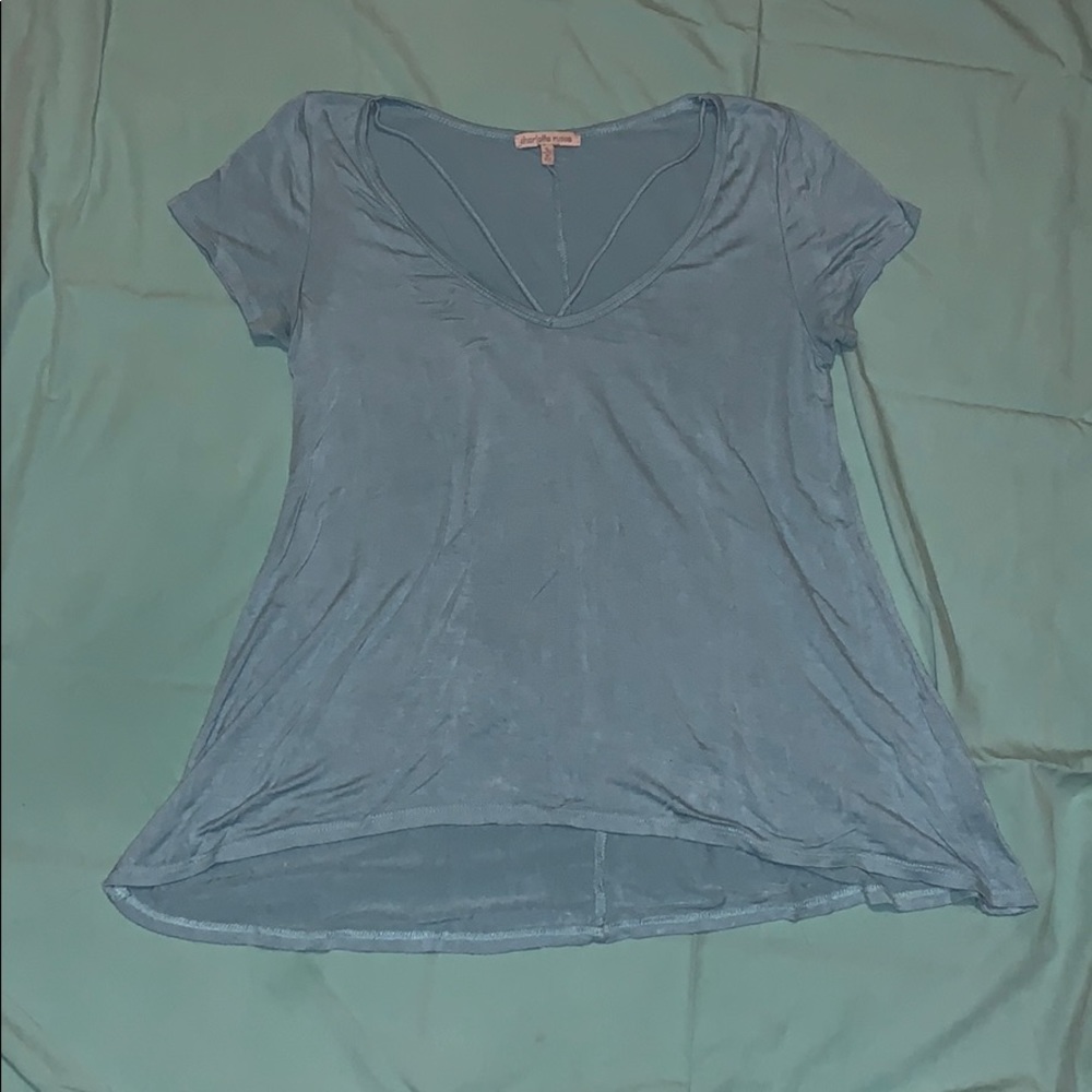 Charlotte Ruse light blue shirt